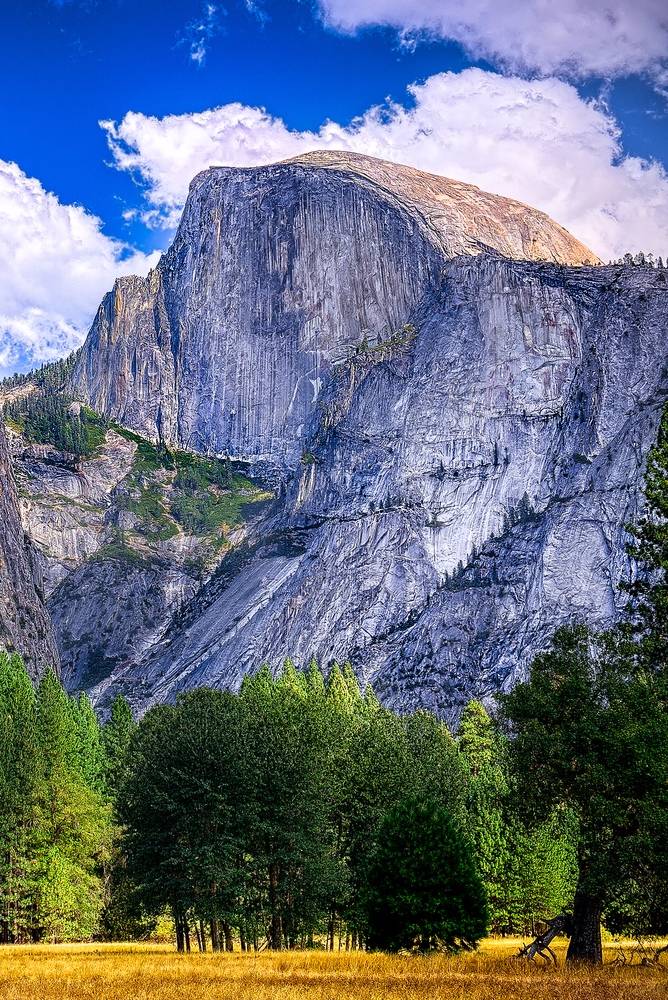 Close up of Half Dome